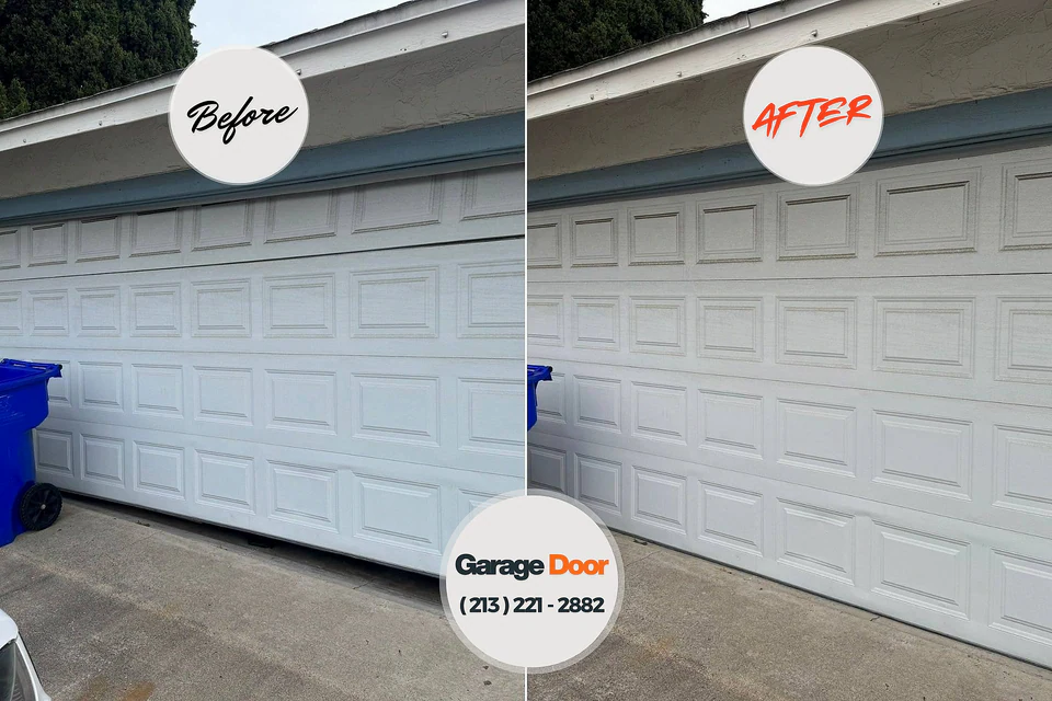 Before and after: garage door repair Cherryville, PA